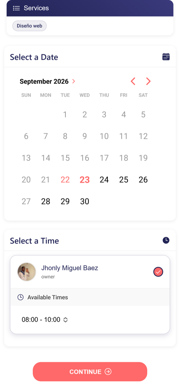 Pick a time