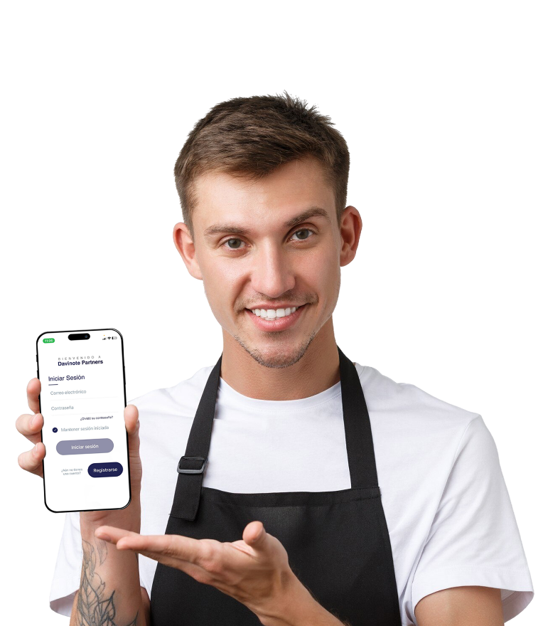Business owner showing Davinote Partners